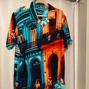 Huf Havana men’s short sleeve button up size M